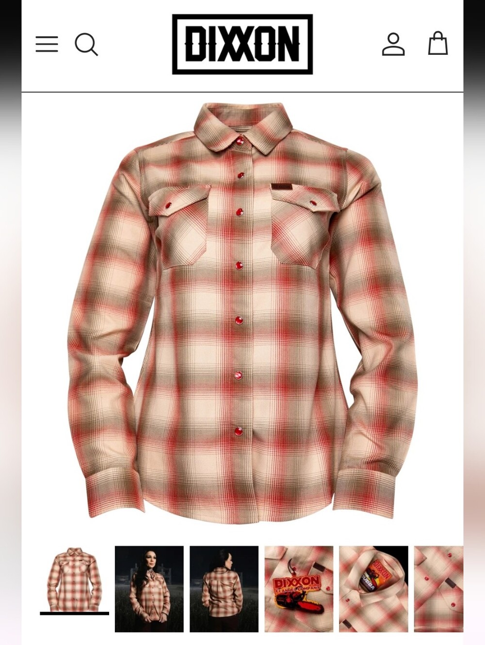 Dixxon Flannel Company The Bubba Women’s M Texas Chainsaw Massacre Tribute